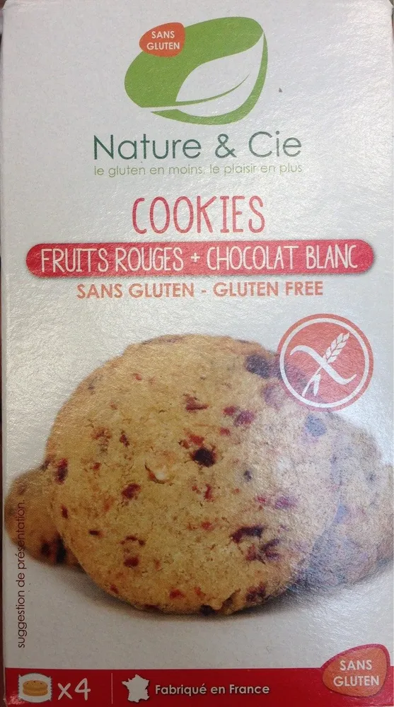 Cookies fruits rouges + chocolat blanc
