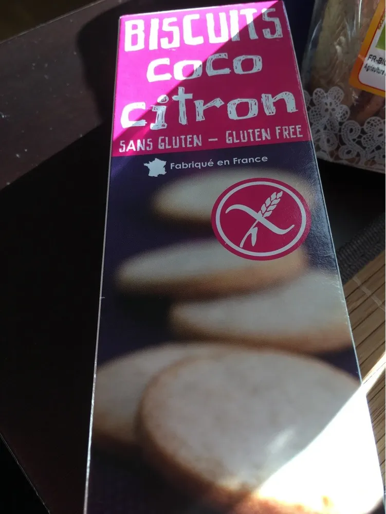 Biscuits coco citron