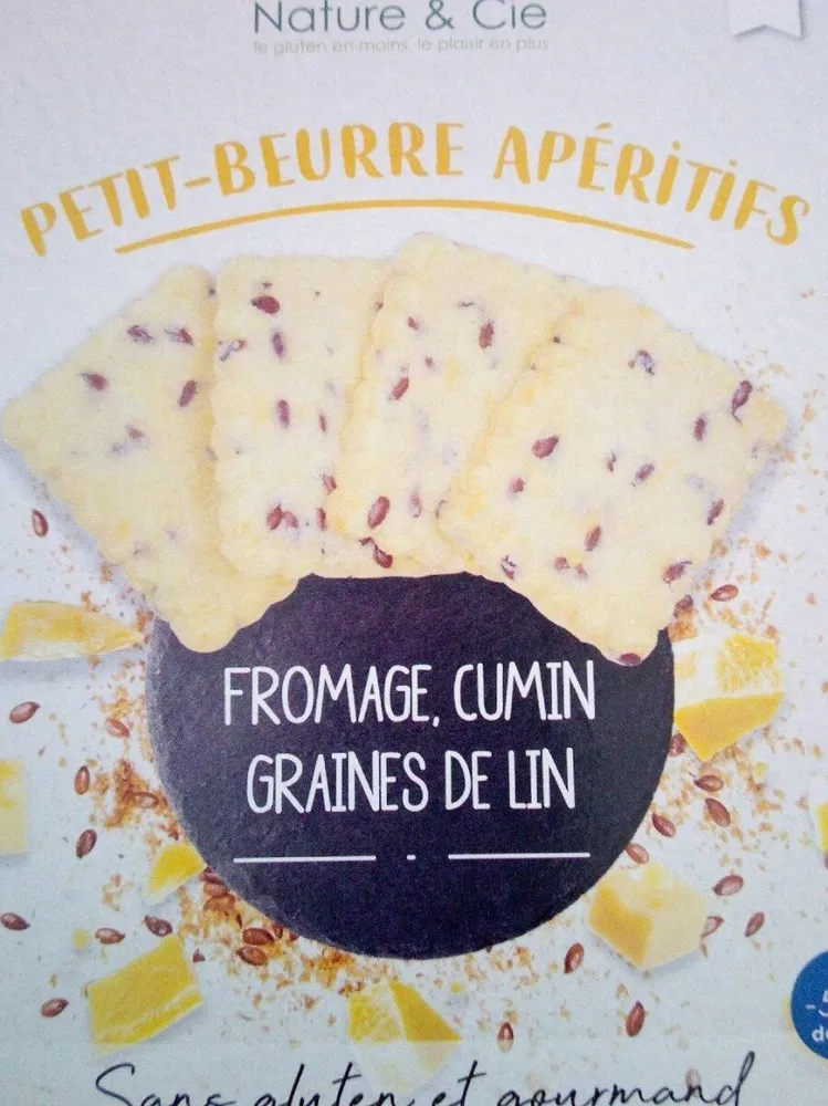 Petit-beurre apéritifs Fromage, Cumin, Graines de lin