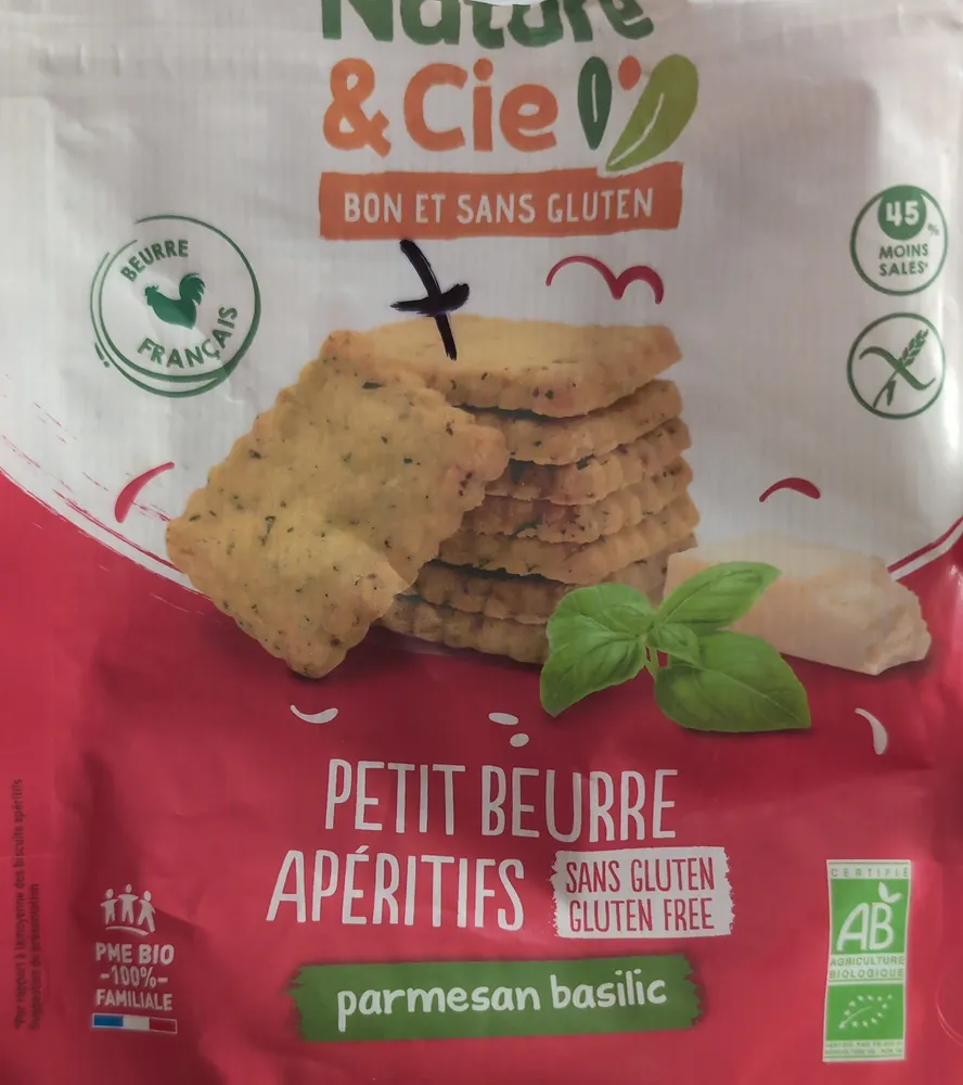 Petit-beurre apéritifs parmesan basilic