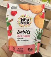 Sablés coco et framboises