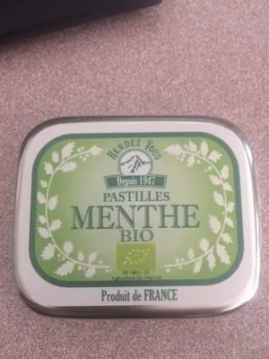 Confiserie Pastilles Menthe Bio 12G (chocolate)