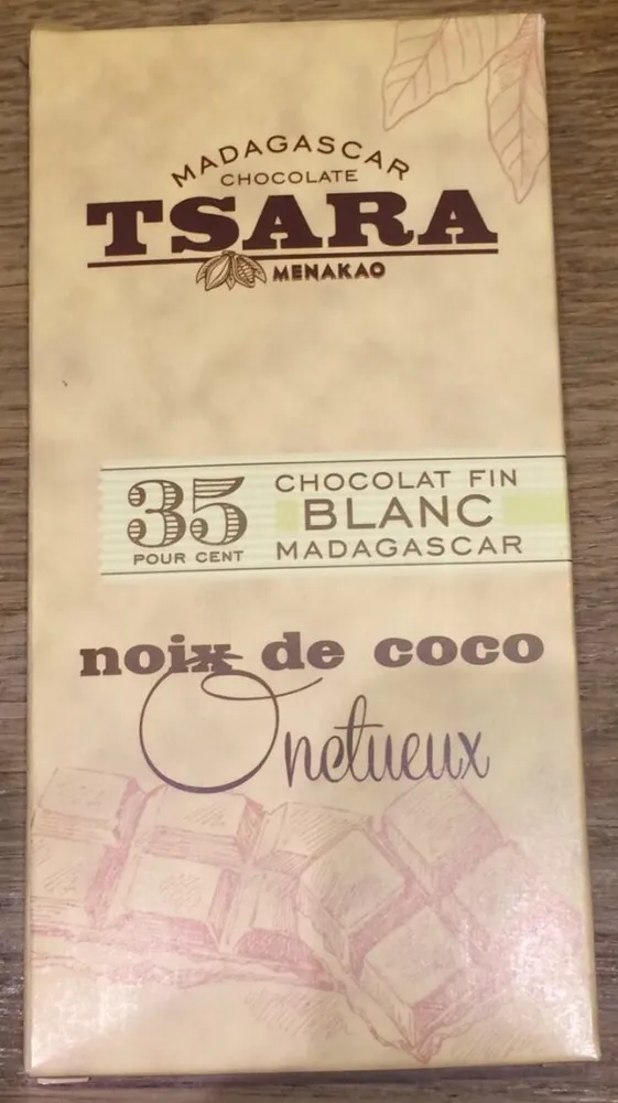 Chocolat Fin Blanc Madagascar