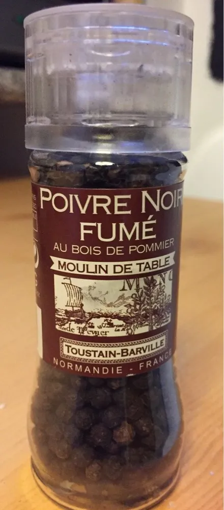 Poivre noir fume au bois de pommier TOUSTAIN BARVILLE, moulin de