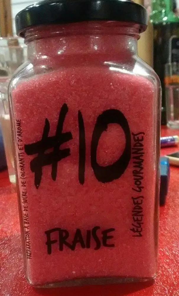 Sucre aromatisé fraise