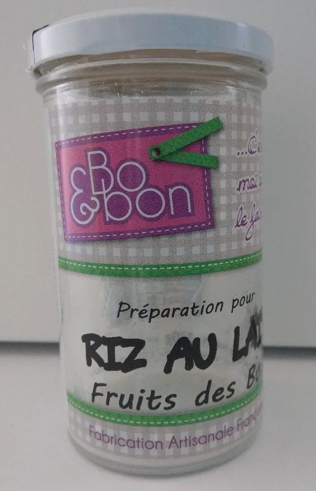 Préparation pour riz au lait saveur fruits des bois