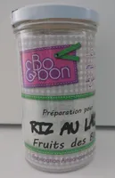 Préparation pour riz au lait saveur fruits des bois