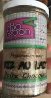 Riz au lait poire chocolat