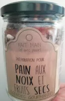 Préparation pour pain aux noix et fruits secs