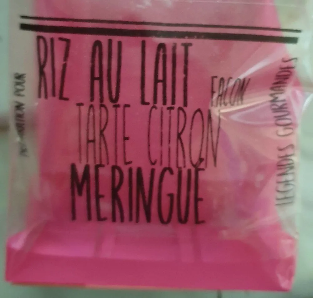 Riz au lait - façon tarte aux citrons meringué