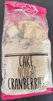 Cake nougat cranberries