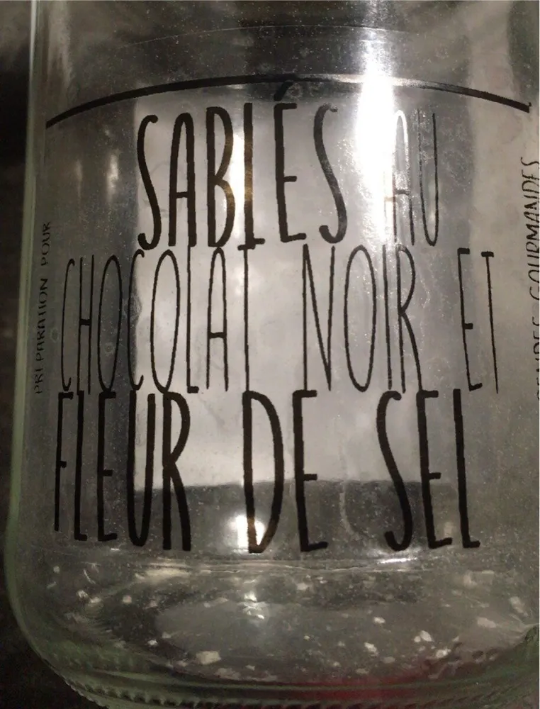 Sanle au chocolat noir et fleur de sel