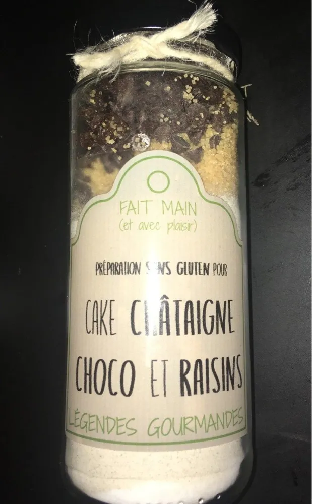 Cake chataigne choco raisin