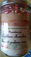 Préparation pour cookies chocolat blanc et pralines roses
