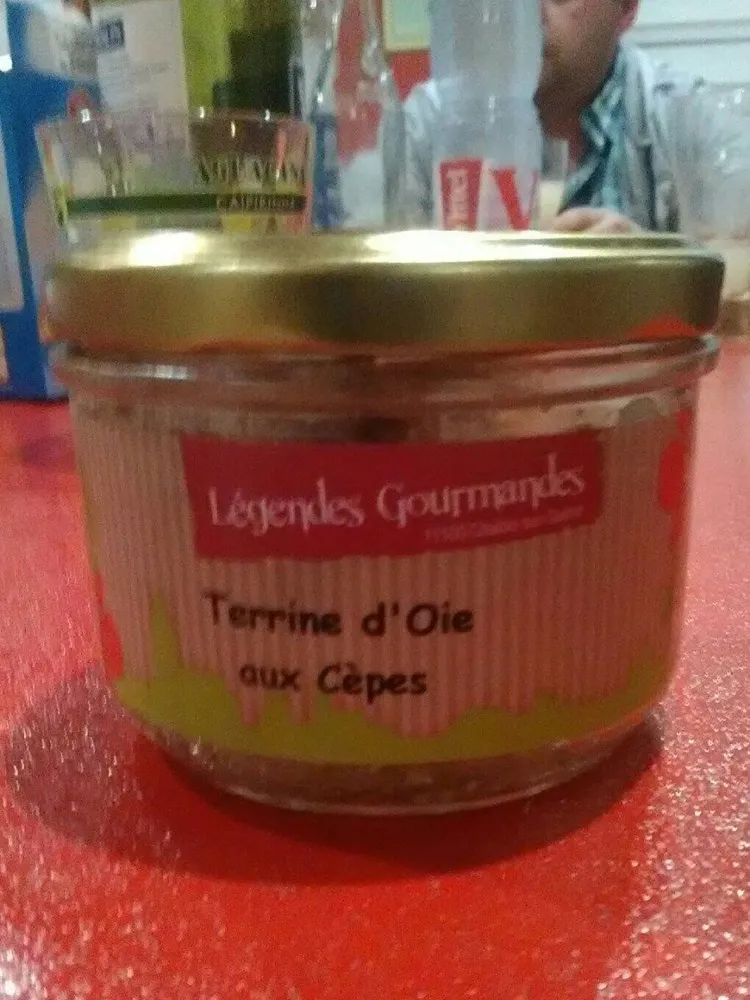 Terrine d'oie aux cèpes