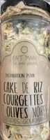 Cake de riz courgettes et olives noires
