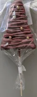 Guimauve chocolat sapin liseré rose