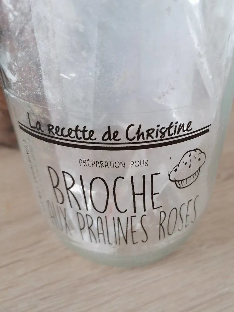 Préparation pour Brioche aux pralines roses