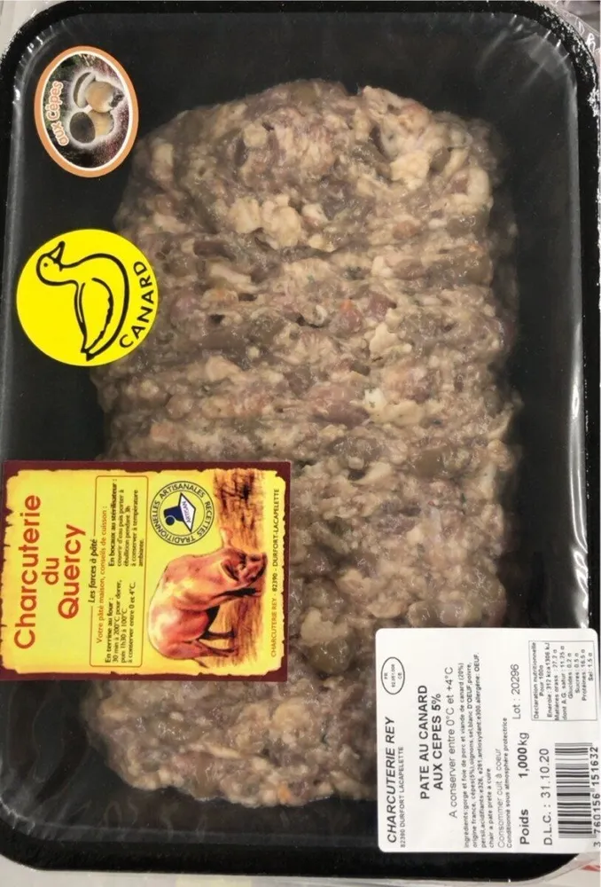 Pate aux canard aux cepes