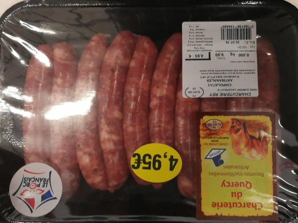 Charcuterie rey chipolatas artisanale