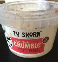 Creme glacee crumble fruits rouges