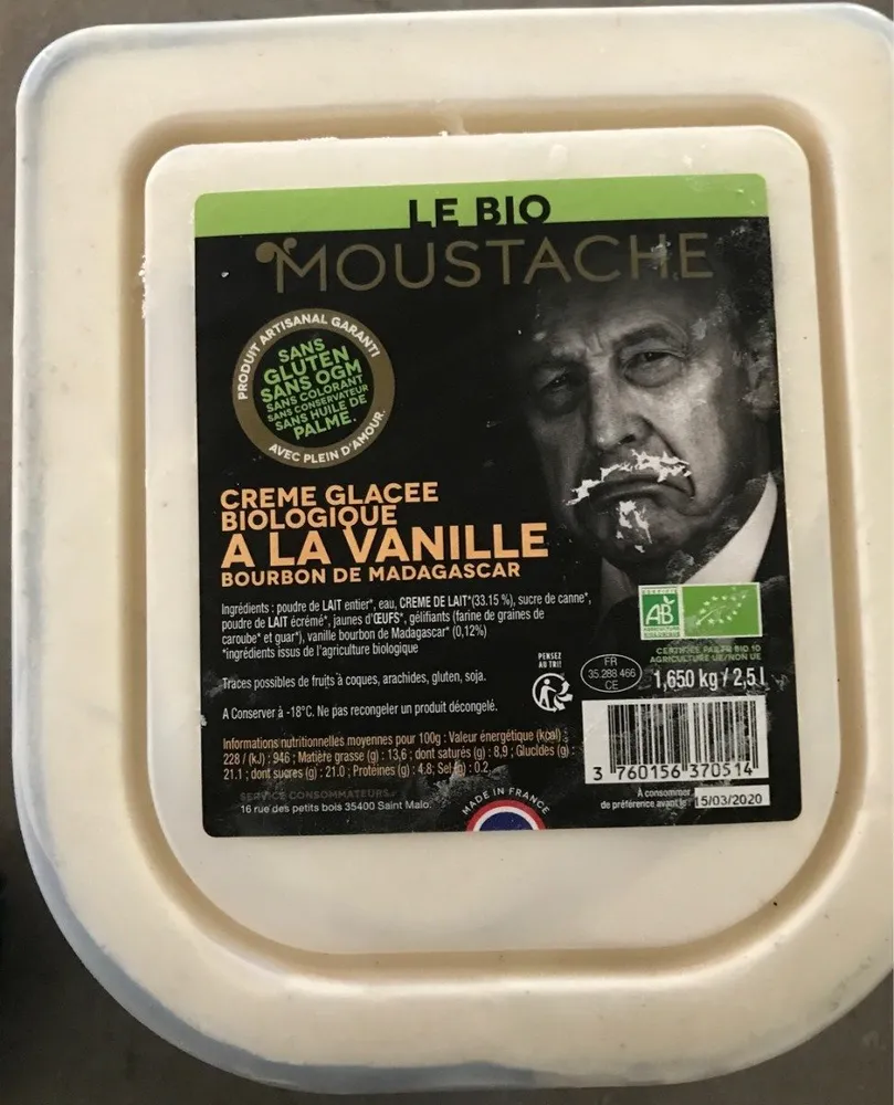 Glace vanille bourbon de Madagascar