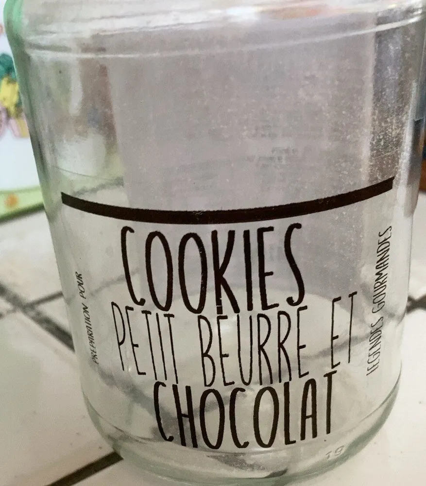 Preparation cookie petit beurre et chocolat