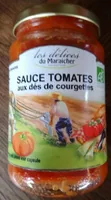 Sauce tomate aux des de courgettes