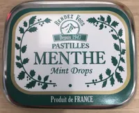Confiserie Pastilles Menthe Mint Drops