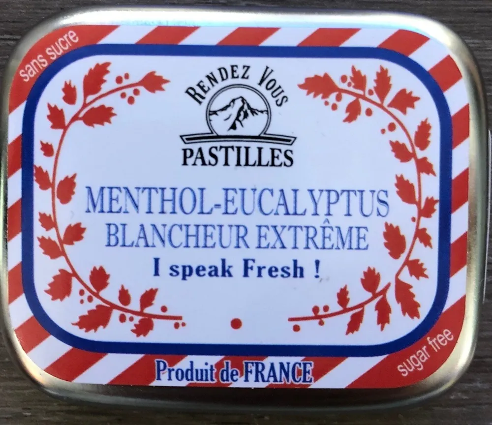 Pastille menthol-eucalyptus