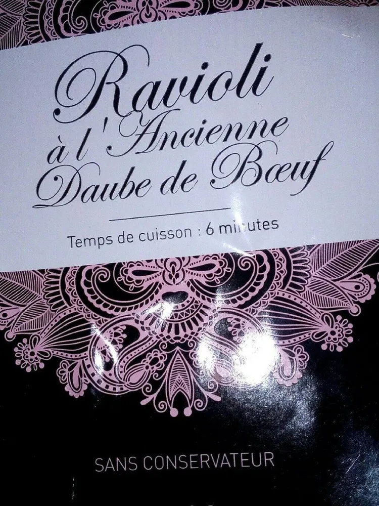 Raviolis a l'ancienne au boeuf