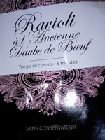 Raviolis a l'ancienne au boeuf