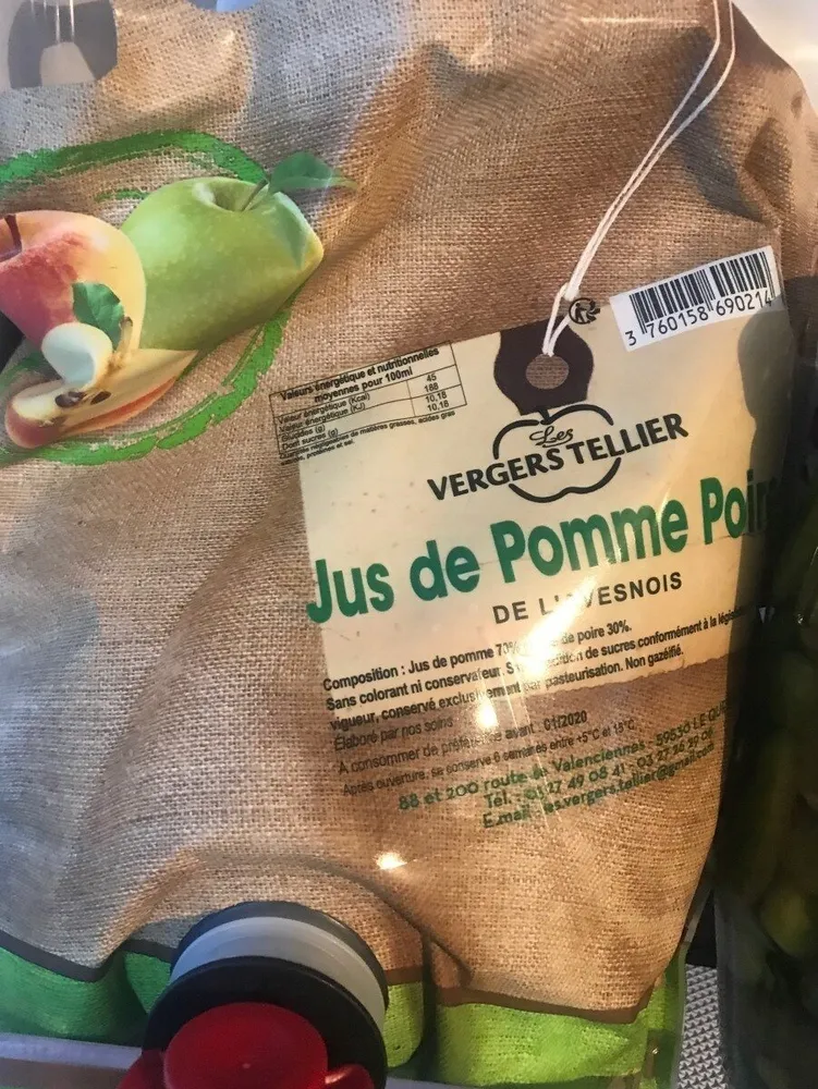Jus de pomme poire