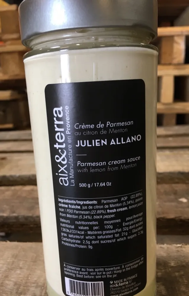 Crème de parmesan au citron de Menton