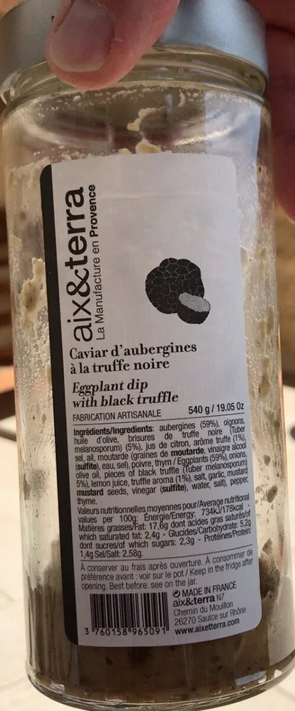 Caviar d’aubergines à la truffe noire