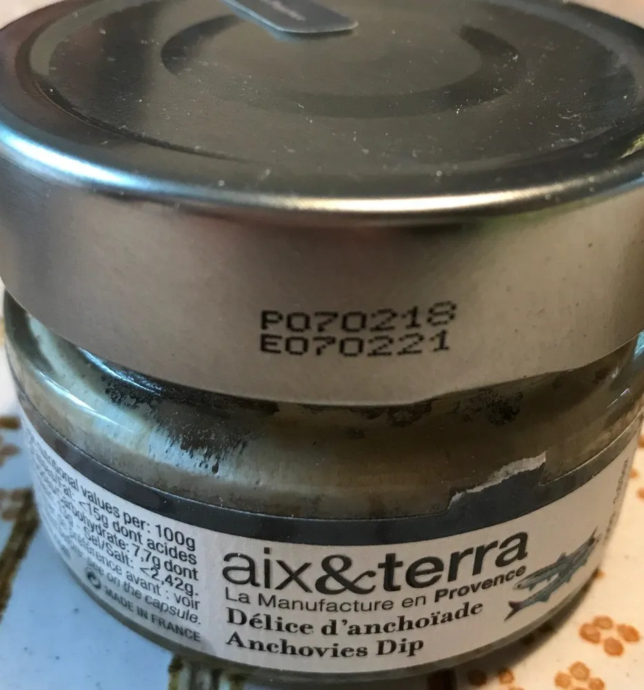 Délice d'anchoïade