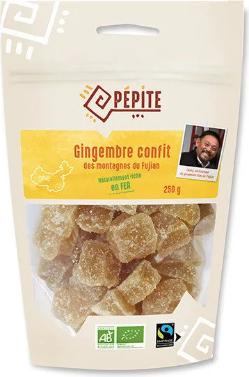 Cubes de gingembre de Chine