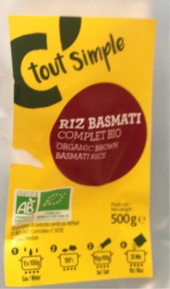 Riz basmati complet bio