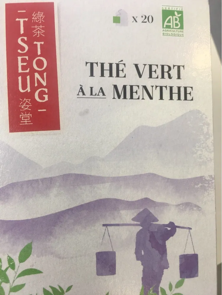 Thé vert à la menthe
