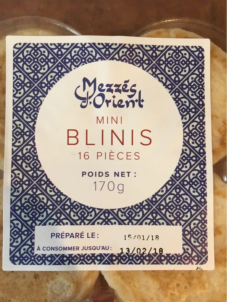 Mini blinis bio