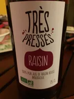 Très pressés raisin