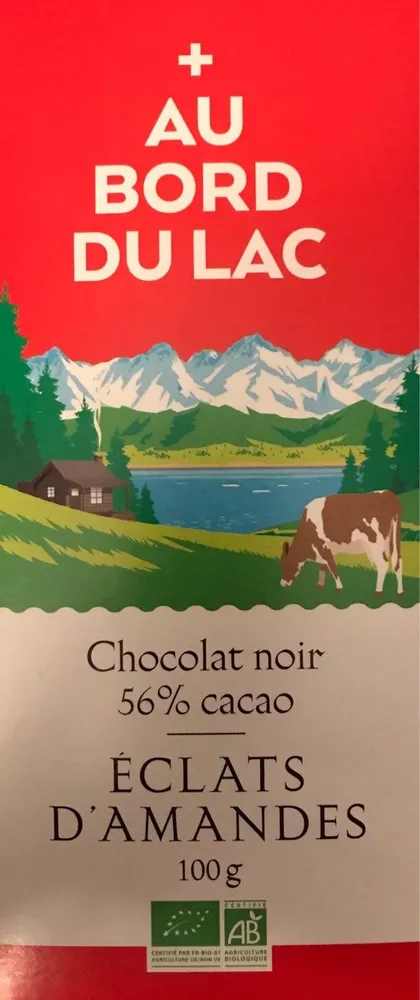 Au bord du lac - Chocolat noir 56% éclats d'amandes