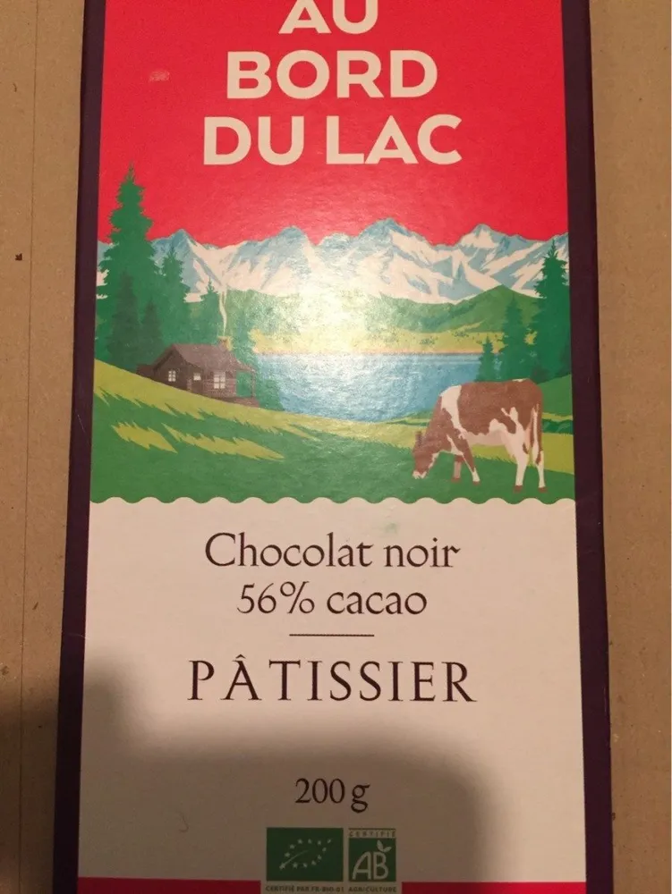 Chocolat noir 56% cacao PÂTISSIER 200G