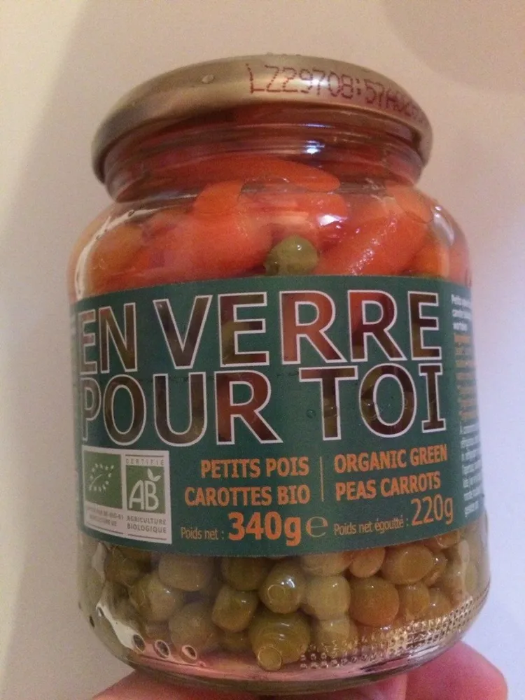 Petits pois carottes Bio