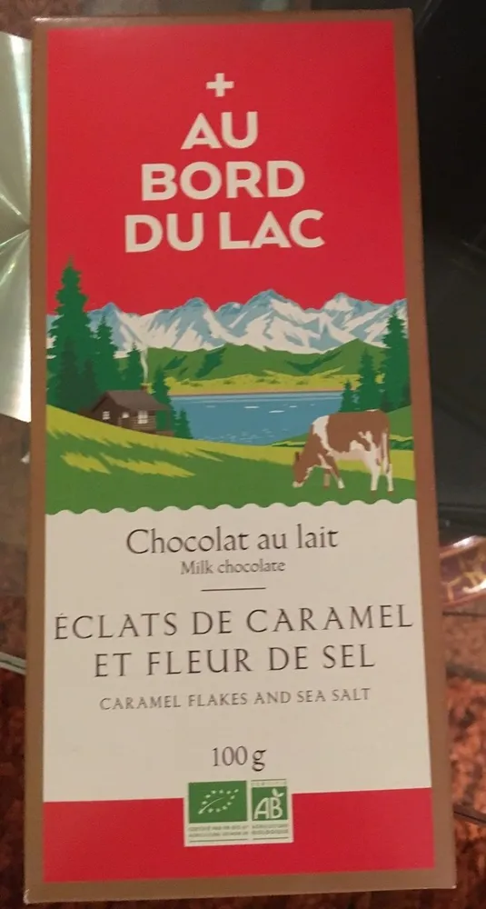 Chocolat au lait eclats de caramel et fleur de sel