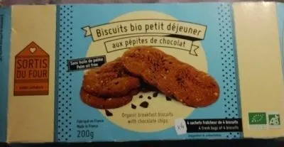 Biscuits bio petits déjeuner aux pépites de chocolat