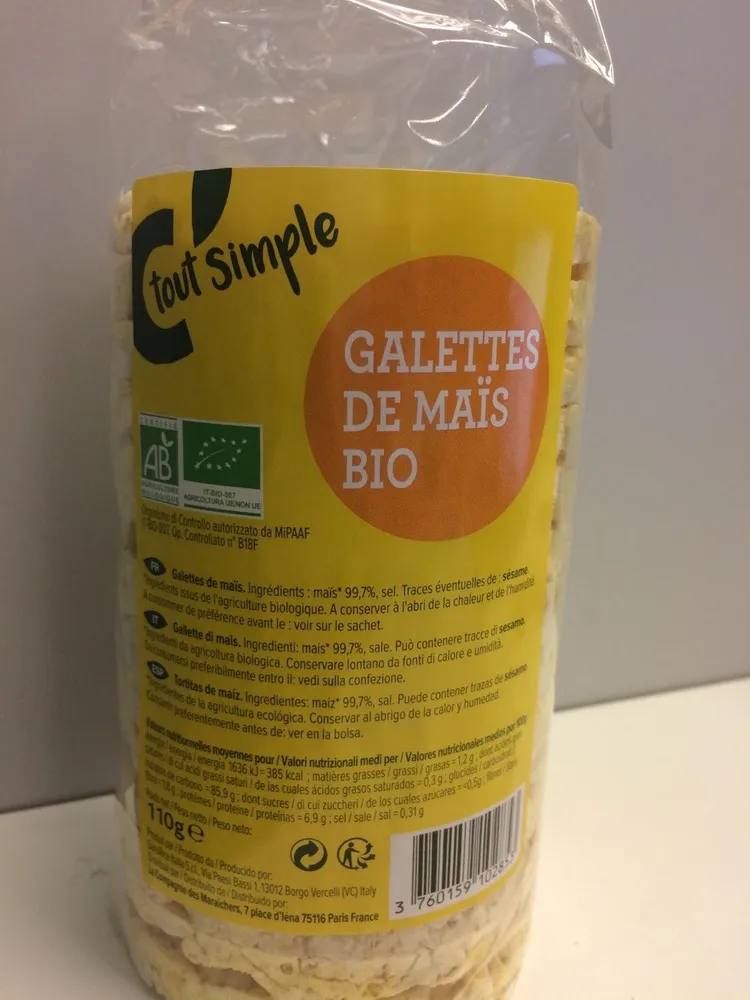 Galette de maïs Bio