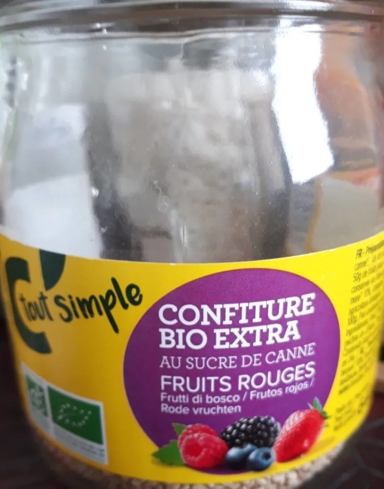 Confiture Bio extra fruits rouges