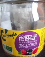 Confiture Bio extra fruits rouges