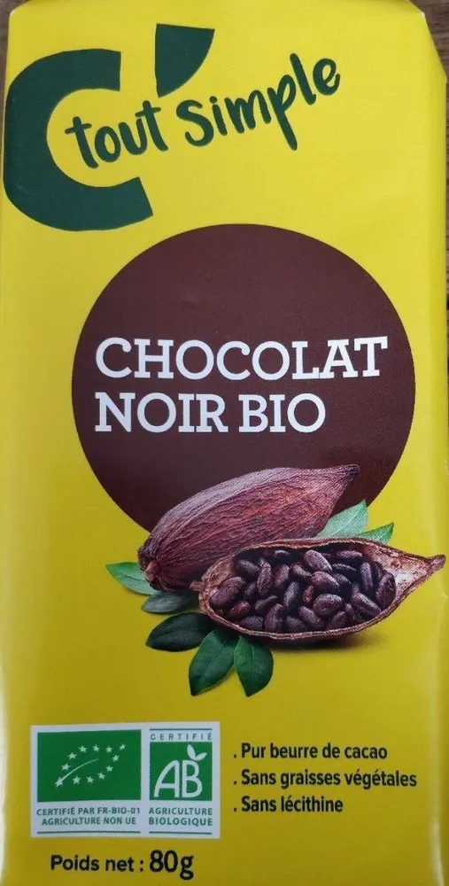 Chocolat noir bio